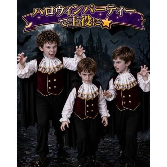 Costum GOKEI de Vampir Halloween Cosplay Ținută Dracula Îmbrăcat Copii Băieți Conte Nobil Petrecere Eveniment Drăguț Festival Cultural Îmbrăcăminte de Spectacol