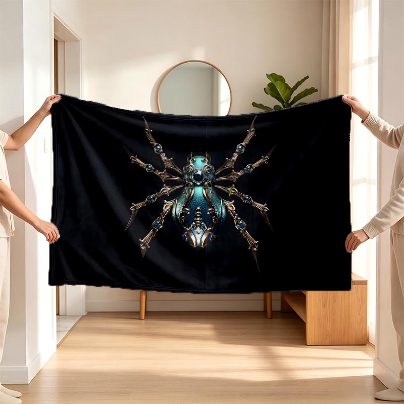 Dark Gothic (1) Flannel blanket a soft accent for the bedroom and living room and a cozy home gift
