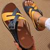 Fashion Mixed Color Cross Strap Wedge Sandals for Women Summer 2025 Comfort Non Slip Beach Shoes Woman Double Buckle Platform Slippers