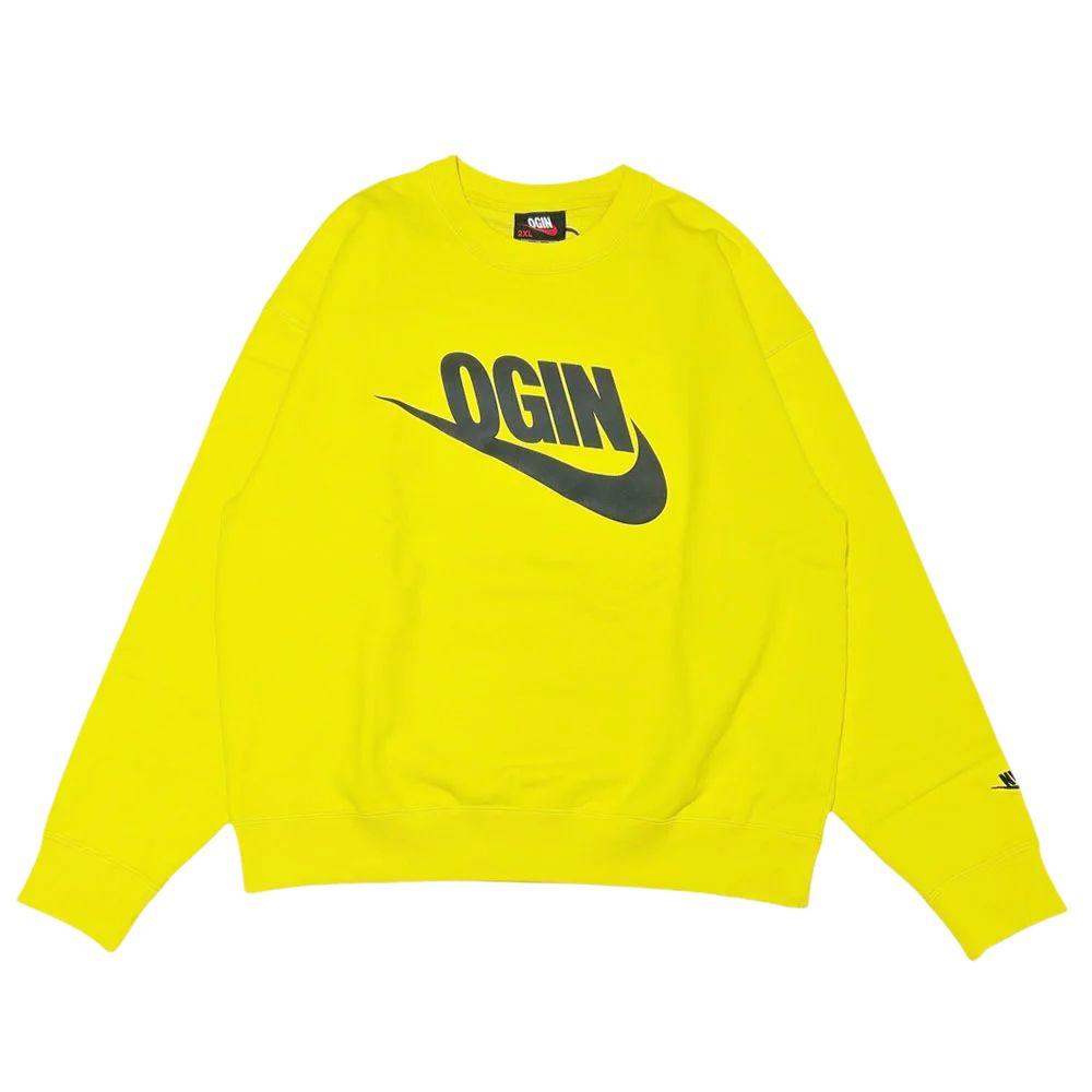 Nike X Nigo Nrg Ogin Crew Flc Comfortable Round Neck Letter Long Sleeve Sweatshirt Unisex Sweatshirt FV5942-735