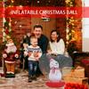 Inflatable Christmas Ornaments PVC inflatable decorative ball ornaments Heart Shape Light up outdoor Christmas Decorations