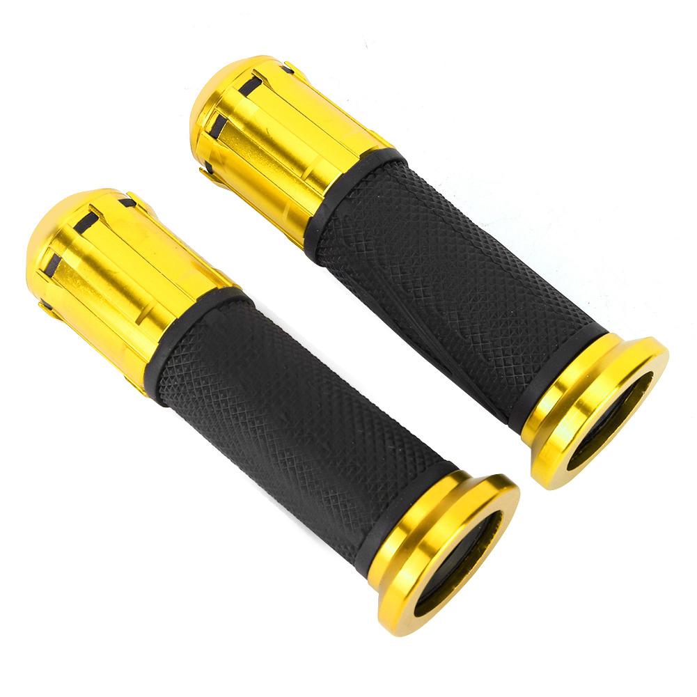Mânere Universale Motocicletă Aluminiu Cauciuc Ghidon Mânere Accesorii Modificare Aur