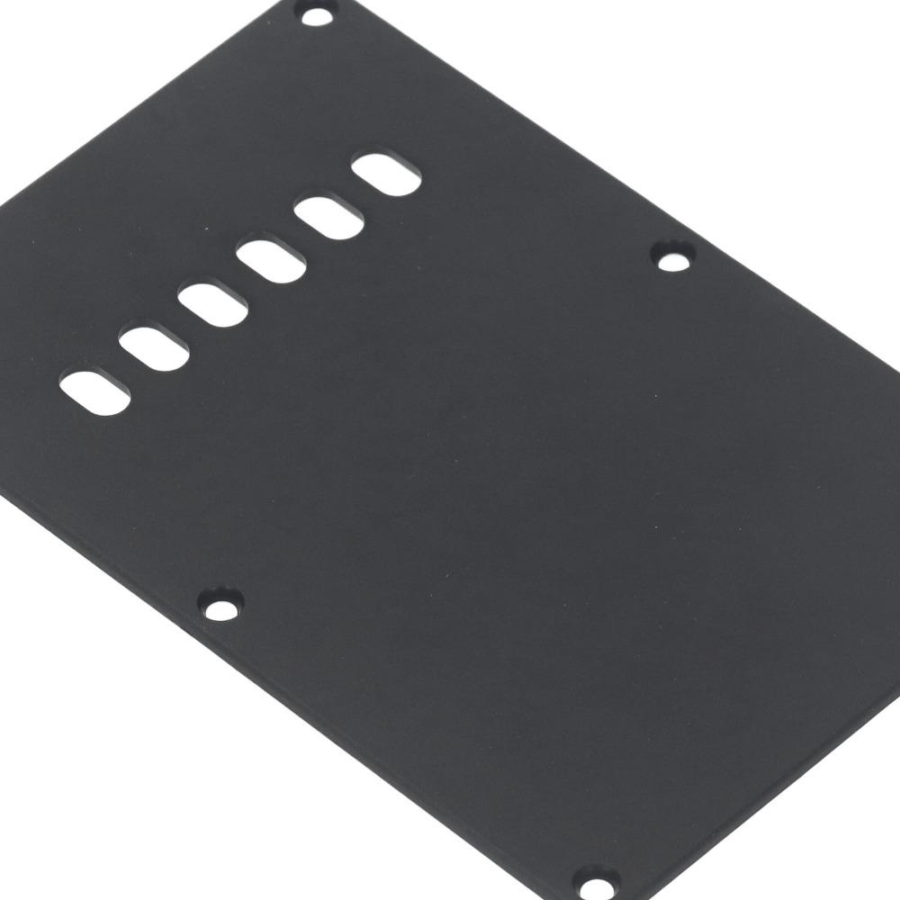 Black Color Tremolo Cover Plate Plastic Material 6 Hole Cover Plate For Electric Guitar