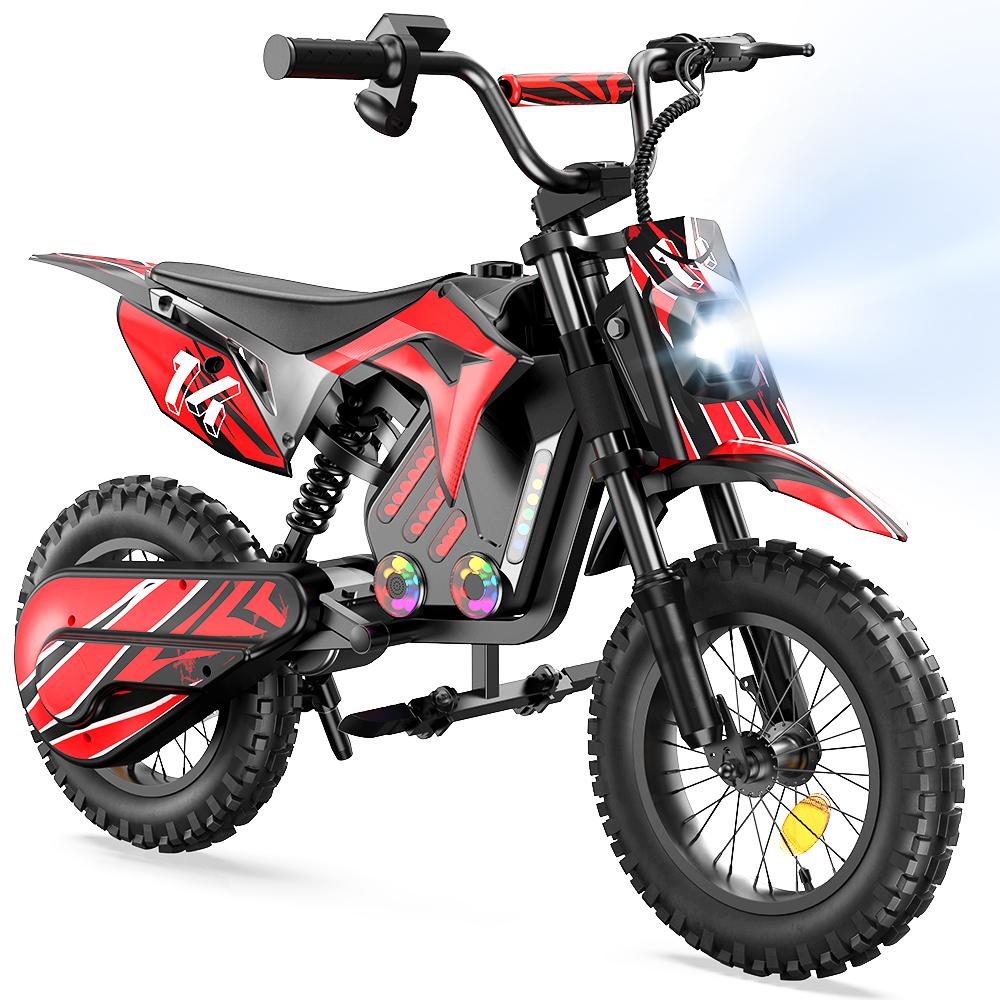 iScooter A14 Children's Electric Motorcycle 36V5.2Ah Battery 500W Motor 14 Inch Tires With Front And Rear Dual Shock Absorption