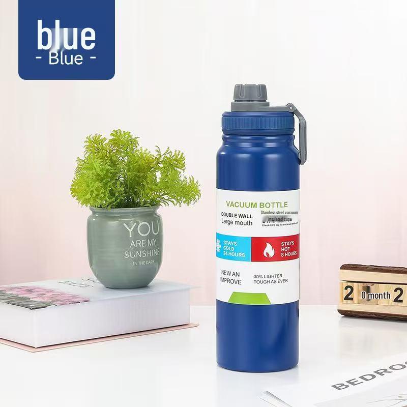 

304 Stainless Steel Thermos Cup, Portable Sports Water Bottle with Tea Separator, Large Capacity 800ml