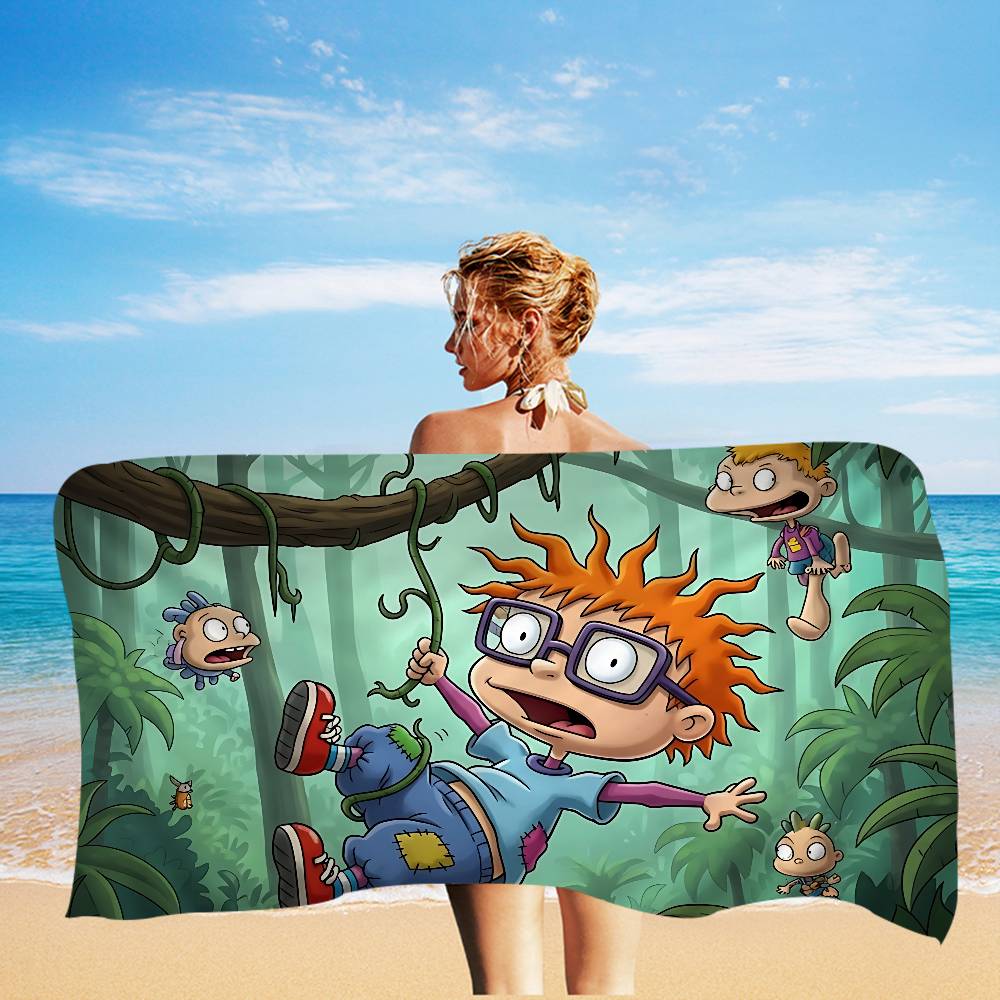 Cartoon R-Rugrat Microfiber Beach Towel Absorbent Quick dry Soft Yoga Swimming Resort Mountain Climbing Towel