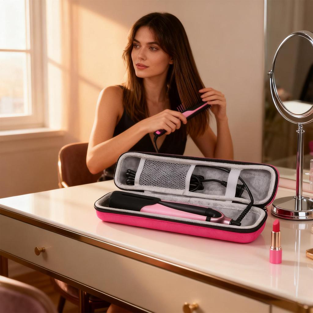 Flute Case Carrying Bag Shockproof High-Density EVA Pouch Hair Styler Flat Iron Storage Carrying Bag For Musical Instruments