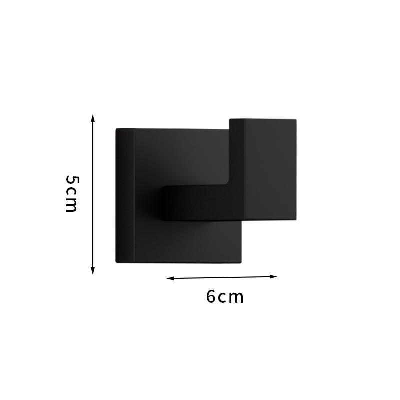 

Роскошный черный набор аксессуаров для ванной комнаты, набор бытовой техники, вешалка для полотенец, вешалка для рулонов бумаги, крючки для одежды, набор из 4 предметов