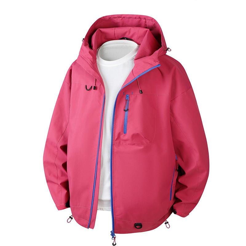 Hooded Jacket Men's Zipper Decoration Spring Clothes New Men's Slim Youth Outdoor Casual Jacket Jacket