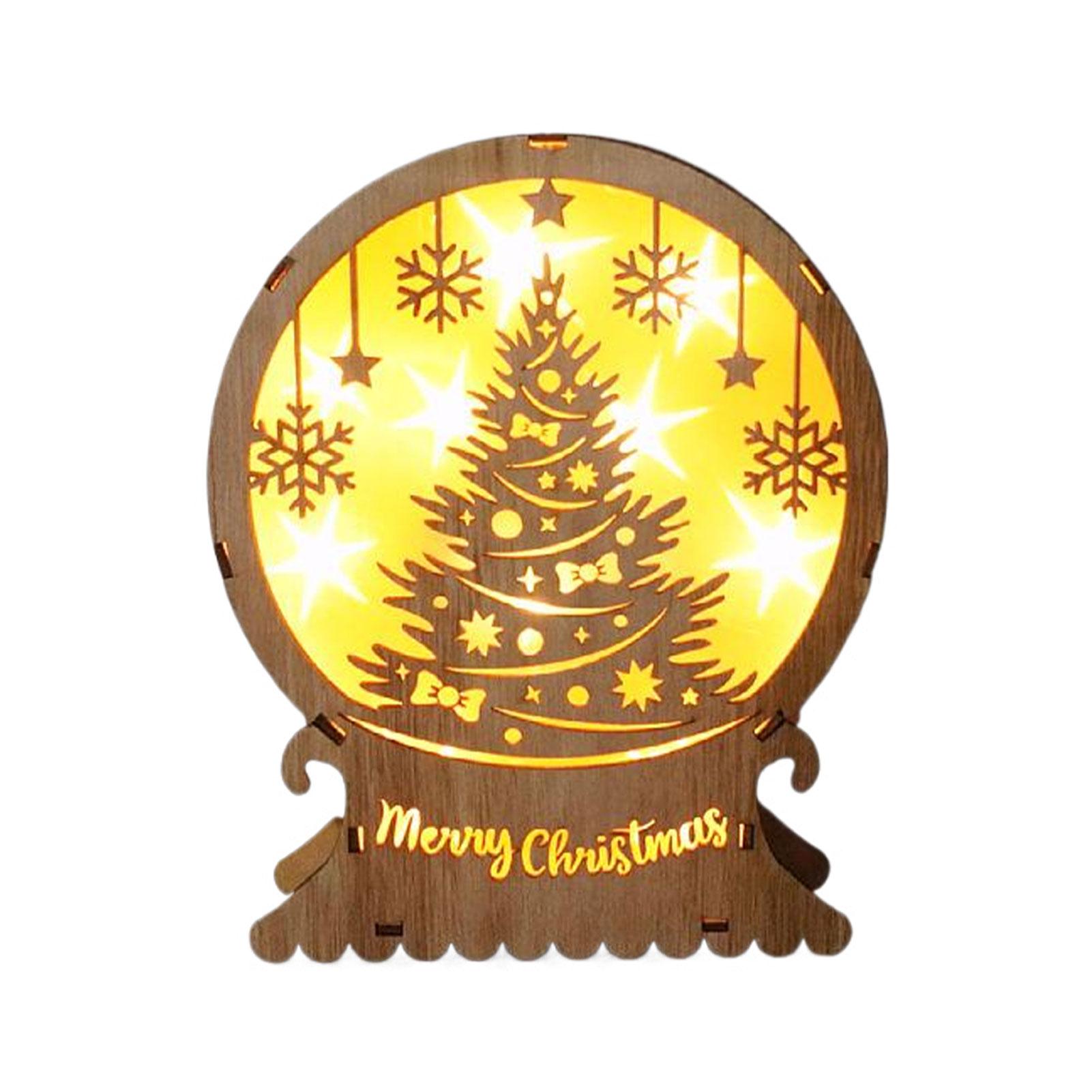 

Рождественские декорации для сцен Санта-Клаус огни светодиодные огни светодиодные декоративные полые техники декор Санта-Клаус декоративные