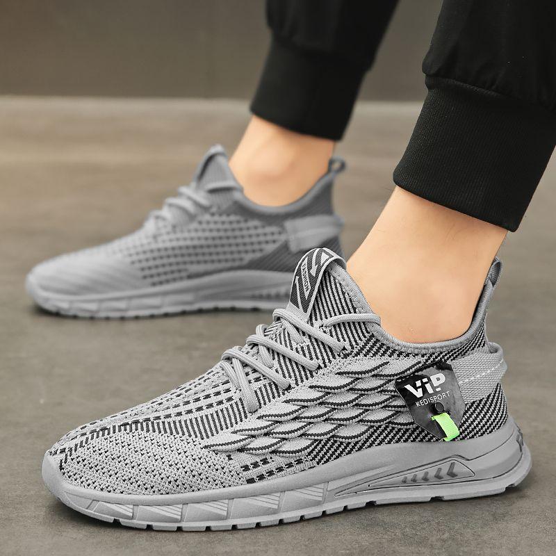 Buty męskie buty letnie buty męskie nowe modne buty siateczkowe tkane buty męskie buty sportowe czarne miękka podeszwa lekkie