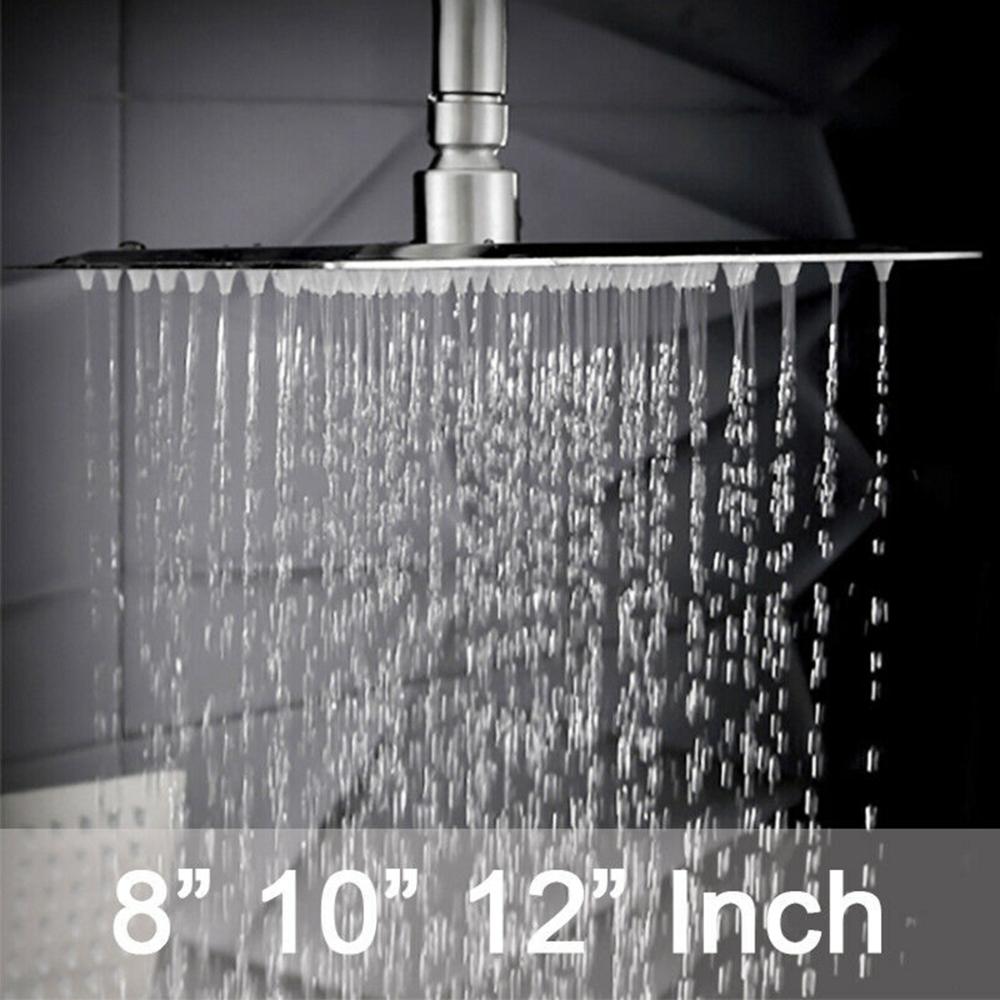 Pressure Overhead Stainless Steel Rainfall Water Tap Nozzle Sprinkler Sprayer Shower Head Faucet