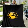 New Cartoon Mortal Kombat Blanket,Flannel Blanket Throw Blanket,Soft Warm Blanket for Living Room Bedroom Beds Sofa Decor Gift