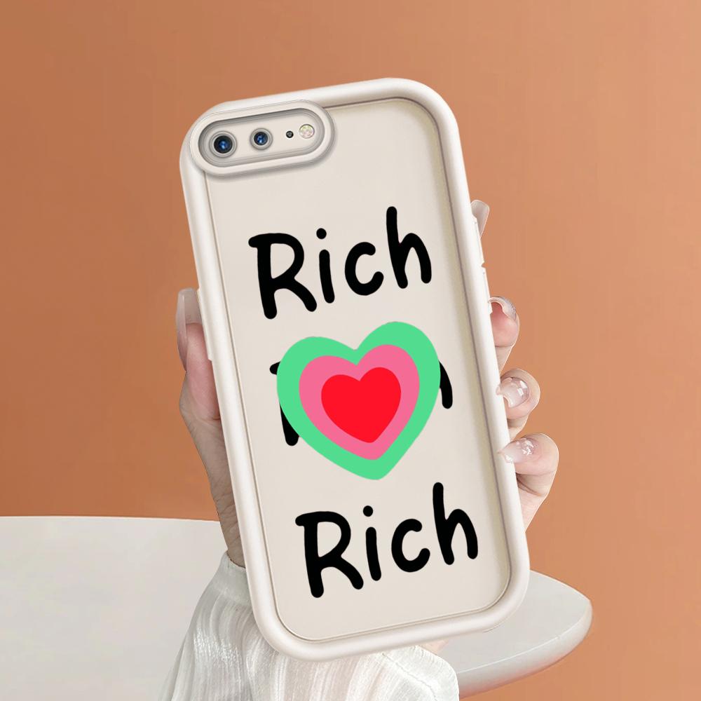 

Чехол для телефона Rich Love Heart для iPhone Samsung Galaxy Xiaomi Redmi POCO HUAWEI Honor, противоударный, резиновый, мягкий, гибкий чехол Redmi Note 10 5G