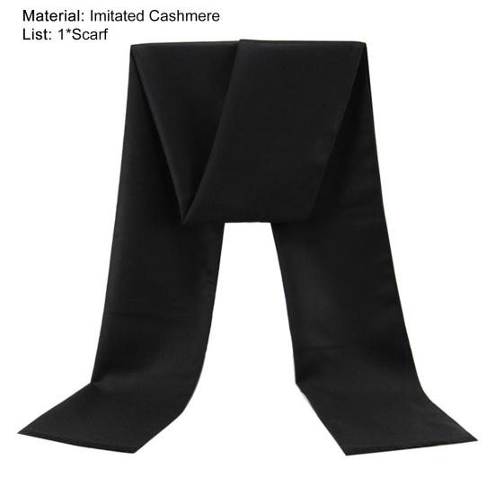 Sciarpa da Uomo Lavorata a Maglia Monocolore Spessa in Cashmere Sciarpa da Esterno per il Lavoro