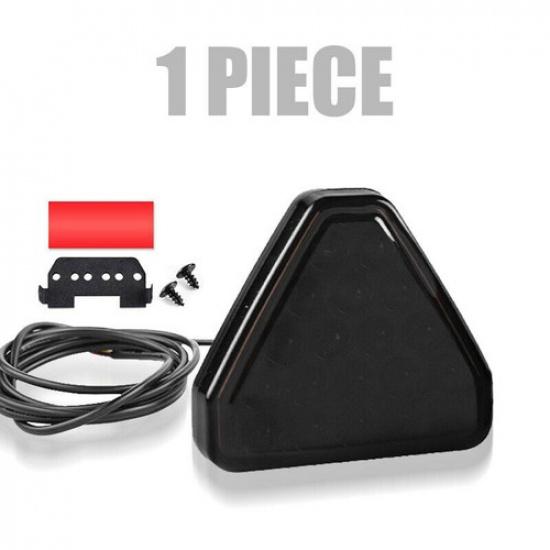 Universal F1 Style 19 LED Strobe Rear Stop Tail Lamp Triangle Brake Light Red