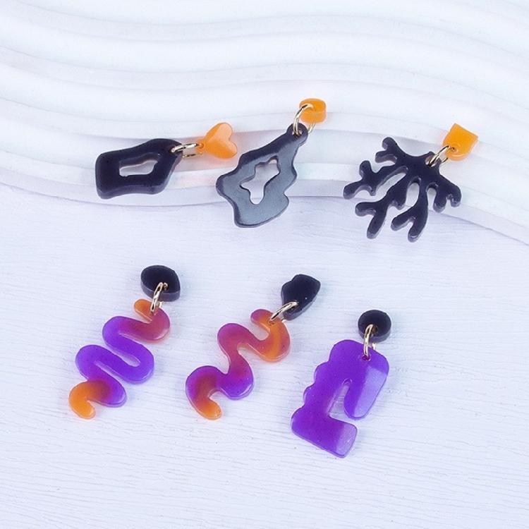 Set of 4 Geometric Irregular Earring Epoxy Mold Earring Pendant Mold for Craft Enthusiasts Jewelry Making Tool