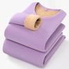 Thick Fleece Lined Thermal Underwear Set Men Women Winter Warm Long Sleeve Top Pants