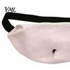 Novelty Prank Gift for Men Funny Belly Bag, Realistic Big Waist Fanny Durable Artificial Leather Pack with Adjustable Strap, Gag Dad Husband