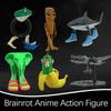Tung Tung Tung Sahur Desk Decor Ornament Meme Figurines, Brainrot Tung Sahur Meme Figure, Collectible Figurines Gift Decoration