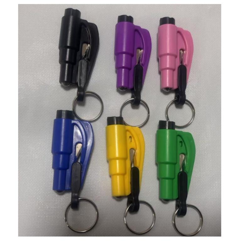 

6 шт. Автомобильный молоток безопасности, аварийный стеклоподъемник, резак для ремней безопасности, спасательный автомобильный молоток, свисток для выживания