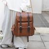 Large Capacity Men's Backpack Multi-Function PU Backpack Travel Computer Bag Women Backpack