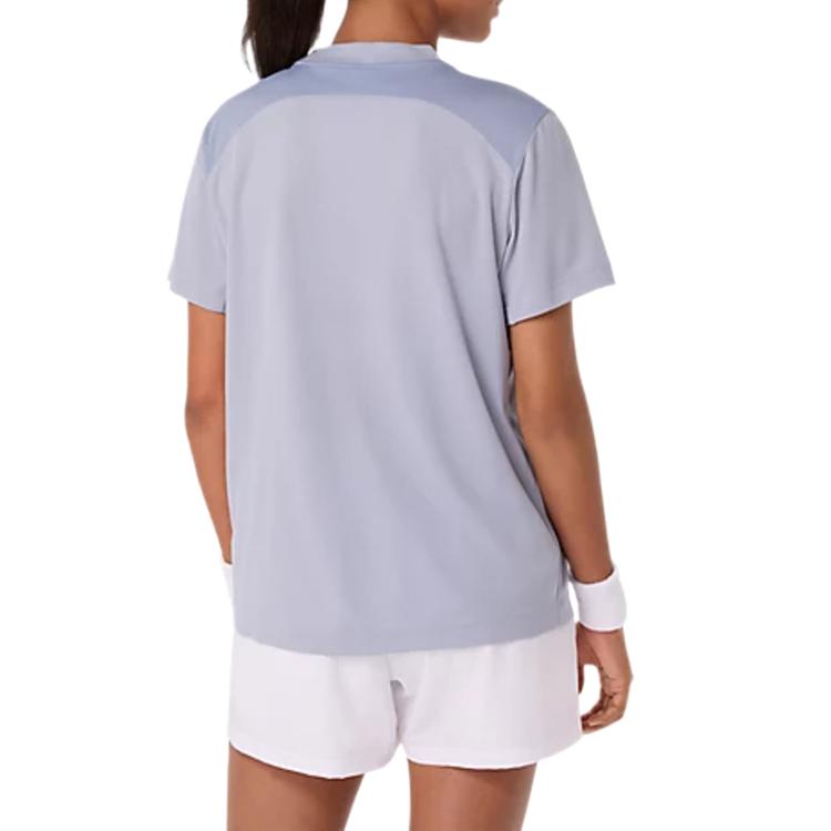 Asics Court Mesh Splicing Breathable Quick-Dry Regular T-Shirt Women tops 2042A371-404