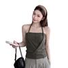 New summer pure desire Spice Girls neck sling vest outside wear slim back tube top sleeveless top