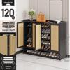 Japanese Rattan Dustproof Shoe Cabinet - Compact, Large-Capacity Entryway Storage Rack
