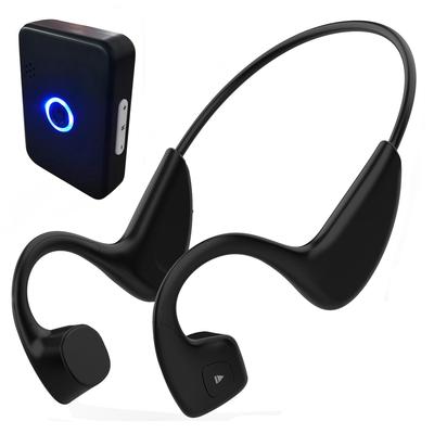 Bone Conduction Sound Amplifier Bluetooth Headphones for TV, Sound Collecting Earphones with Built-in Transmitter and Microphone, Automatic Pairing,