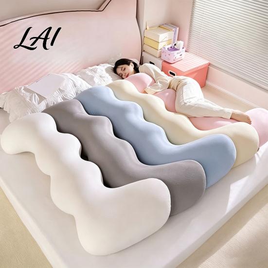 Side Sleepers Cooling Cushions Body Pillow for Adults & Sleepers Breathable L-Shaped Long Ergonomic Sleeper Support Hugging Pillow Full Leg Cushion