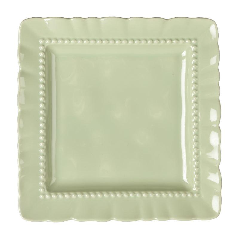 Songno Series Exquisite Lace Ceramic Tableware Set Household High-Value Bowl Plate Vegetable Plate Square Plate Large Bowl Plate