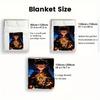Black Clover 2D Flat Pattern Flannel Blanket High quality All Seasons Warmth and Comfort Perfect for Christmas Gifts.MMT0918511