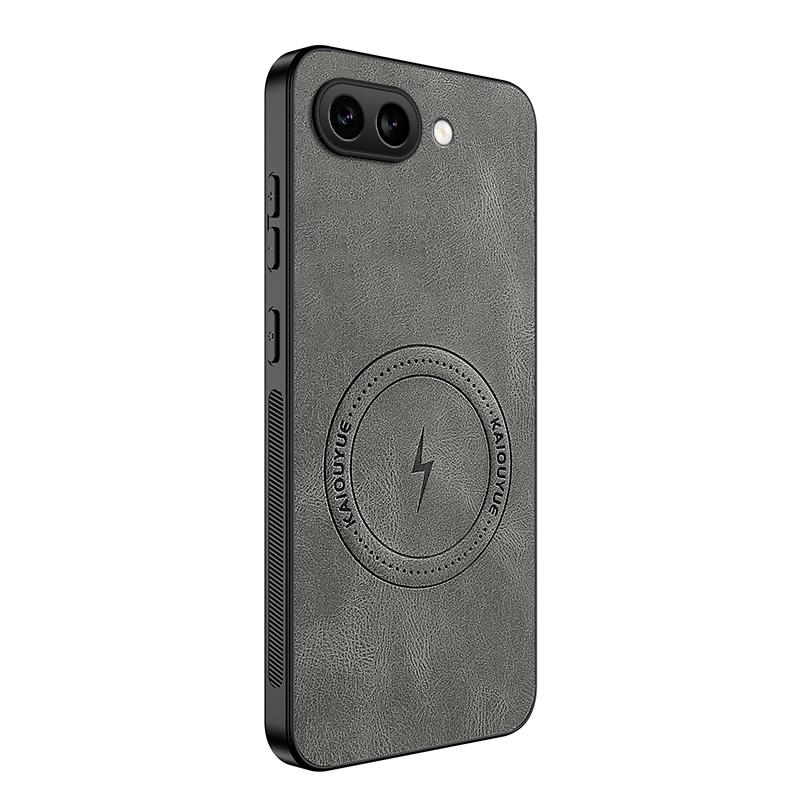 For Google Pixel 9A New Leather Matte Frosted Magnetic Phone Case For Google Pixel 9A Shockproof Bumper Soft Cover Pixel 9A Case