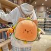 Schoolbag cute hamburger shape backpack female cartoon light travel backpack children college students class commuter schoolbag