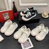 Mango head thick-soled little white shoes women's new fashionable versatile feet small casual sports board shoes