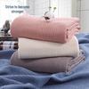 Tuqiang Pure Cotton Waffle Throw Blanket for Casual Naps and Air Conditioning