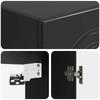 Cabinet Set 2 pcs Black Wood Material