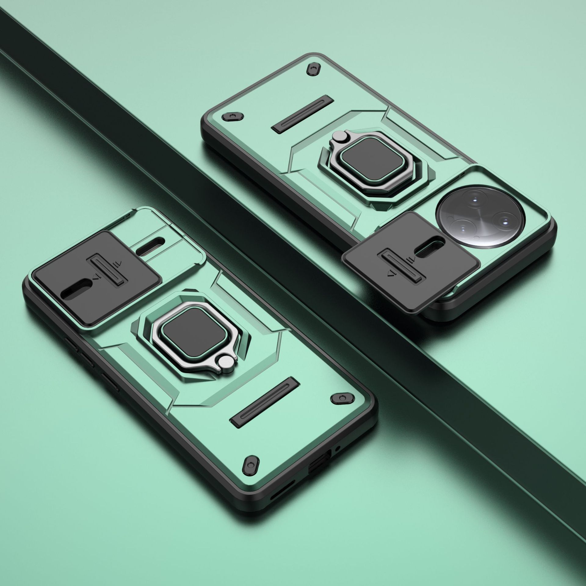 

Xiao 13T Phone Case,Military-Grade Magnetic Kickstand Phone Case Cover for Xiaomi 13T зелений