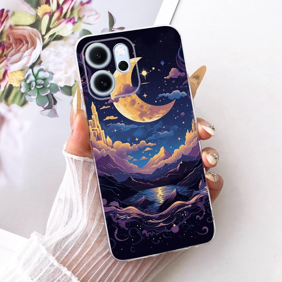 For Oppo Reno 14 Pro Case Reno14 F 5G Colorful Flowers Painted Cover Soft Slim Phone Case For Oppo Reno 14F Reno14 FS Pro Fundas