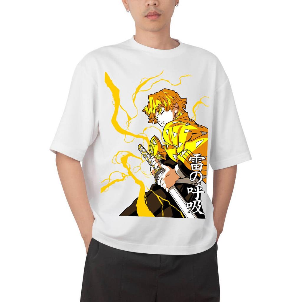 Demon Slayer Giyuu Tomioka Water Breathing Anime Print T Shirt Men 2026 Summer Casual Streetwear Oversized Cotton Tees Japanese