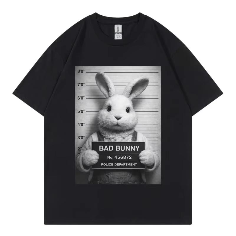 

Rapper Bad Bunny Fuuny Meme Graphic T Shirts Men Women Fashion Vintage Short Sleeve T-shirt Summer Casual Loose Cotton T-shir... 5XL різнокольоровий