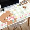 Cartoon Mouse Pad Kawaii Little Bear Desk Mat Notebook Large Keyboard Desk K-korilakkuma R-rilakkuma Mousepad Gaming Desk Decor