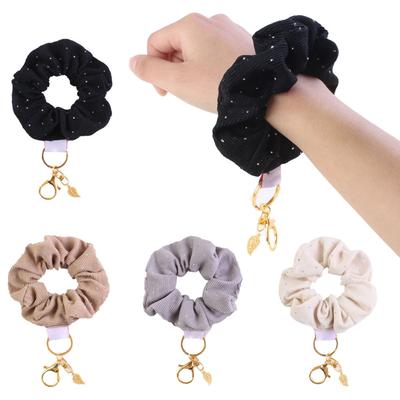 Multifunkční Scrunchie s leopardím vzorem, Náramek, Klíčenka, Pohodlné, Hodí se jako gumička do vlasů pro stylové oblečení, Pohodlí