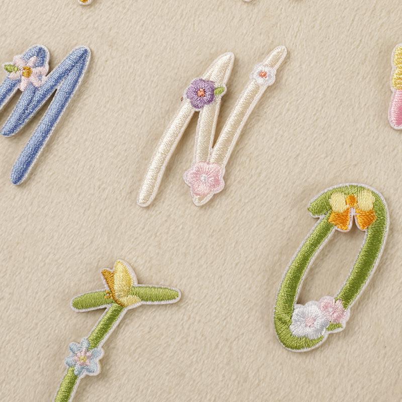 Embroidery Label Embroidery Sticker Clothes And Hats Accessories Original 26 Letters Shoes And Hats Bag Accessories Patch Self-Adhesive Sticker
