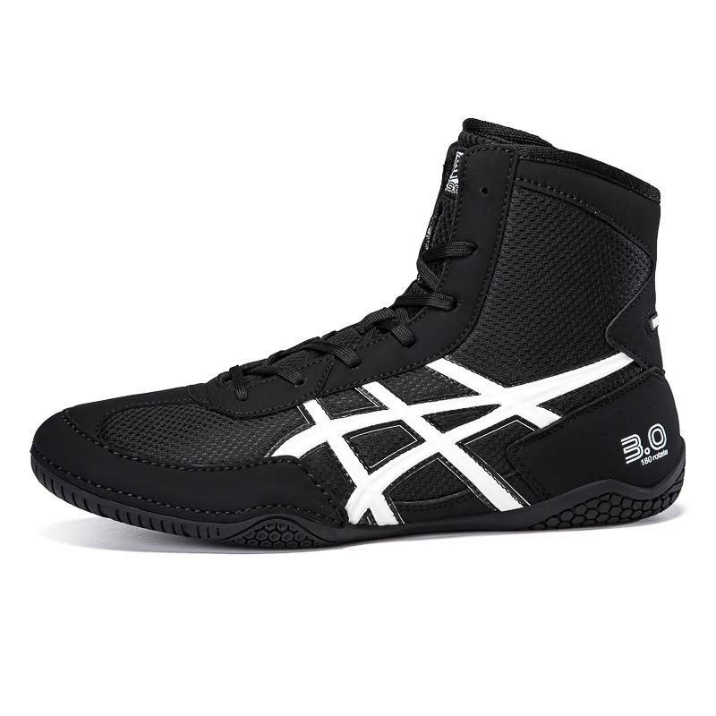 Premium Wrestling, Boxing, and Weightlifting Shoes - Breathable, Wear-Resistant, Ideal for Squats, Deadlifts, and Cross-Training