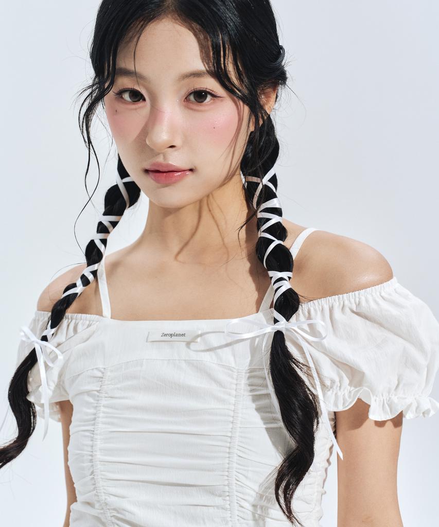 Zero Planet Bella Smoking Balloon Dress White