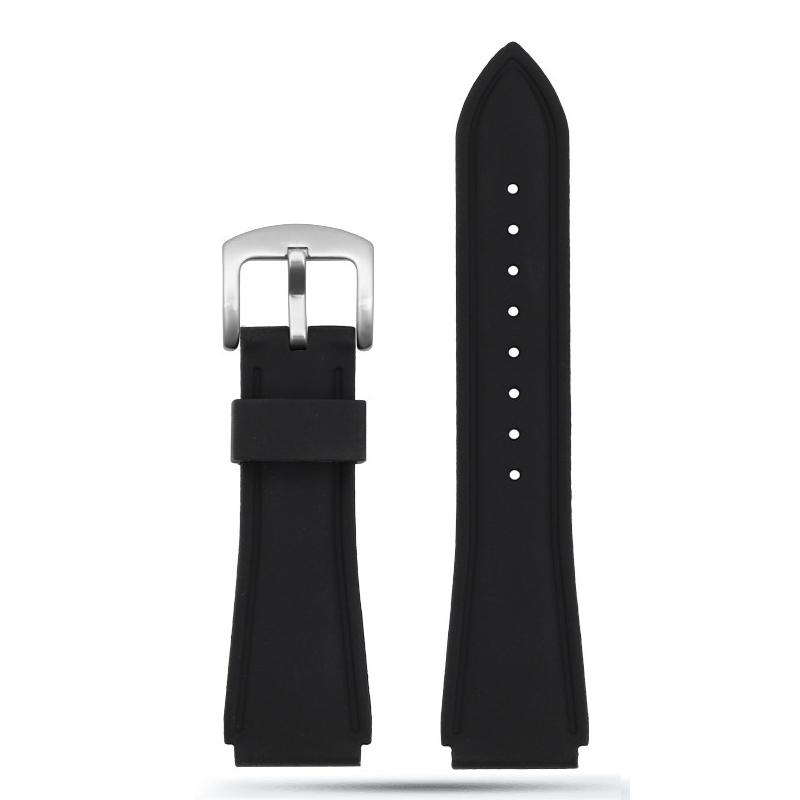 

22mm 24mm Waterproof Silicone Watchband for Casio/CITIZEN/Seiko/Mido Universal Rubber Watch Strap Of Various Brands Black/ Blue 24mm