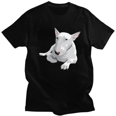 Custom Cool English Bull Terrier T Shirt Men 100 Cotton Tshirt Leisure Tee Tops Streetwear Tshirt