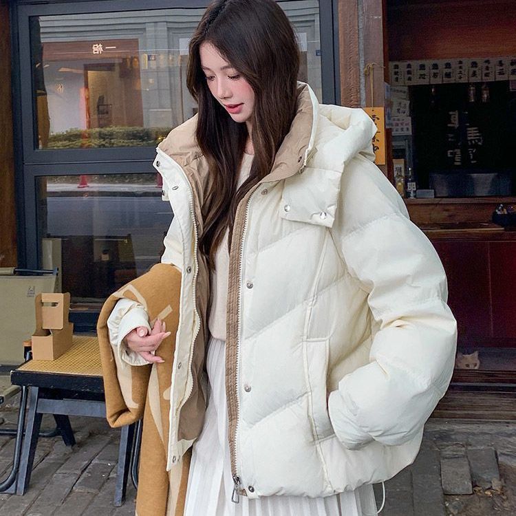 Down Jacket for Women Autumn and Winter New Short Loose Thick Cotton Coat Small Cotton Coat Jacket